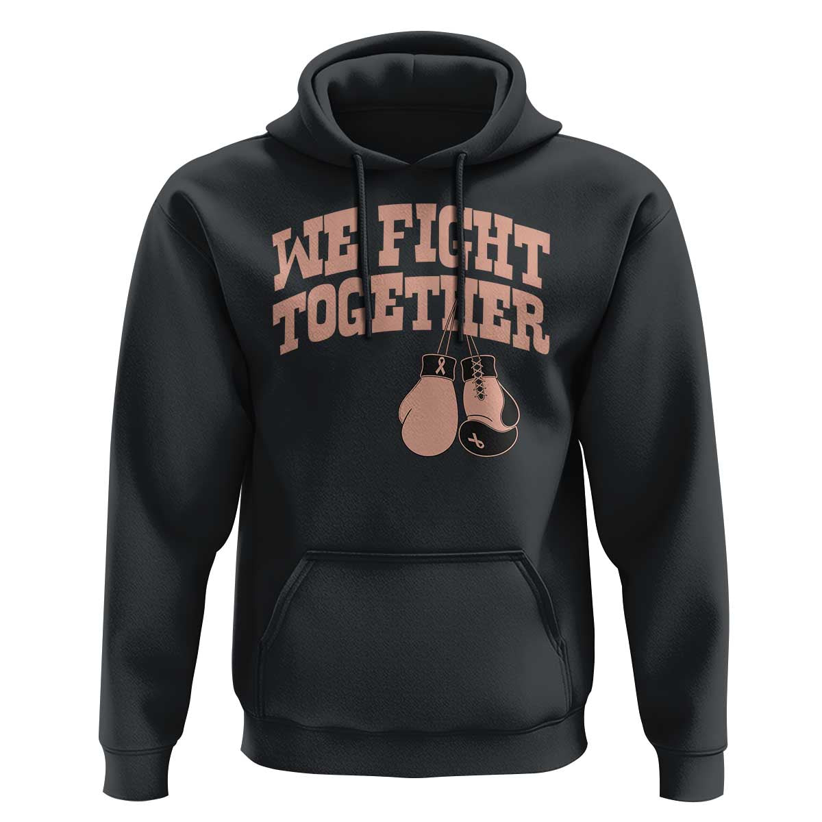 Endometrial Cancer Warrior Hoodie We Fight Together Boxing Gift