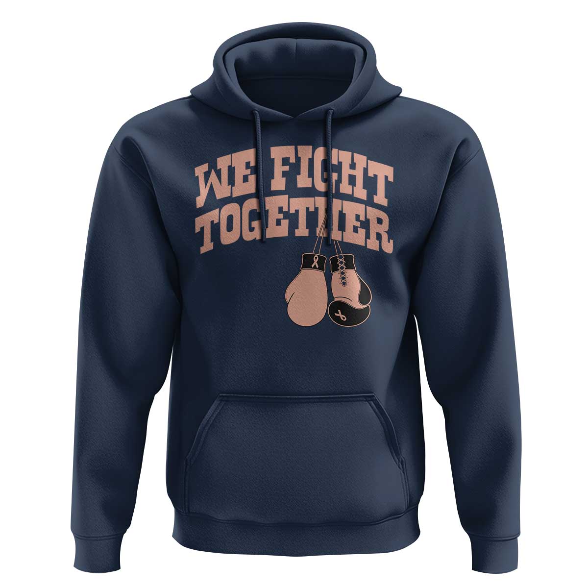 Endometrial Cancer Warrior Hoodie We Fight Together Boxing Gift