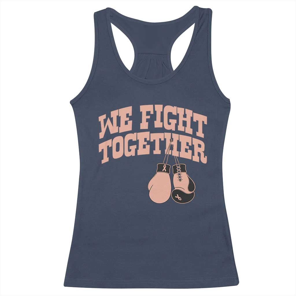 Endometrial Cancer Warrior Racerback Tank Top We Fight Together Boxing Gift