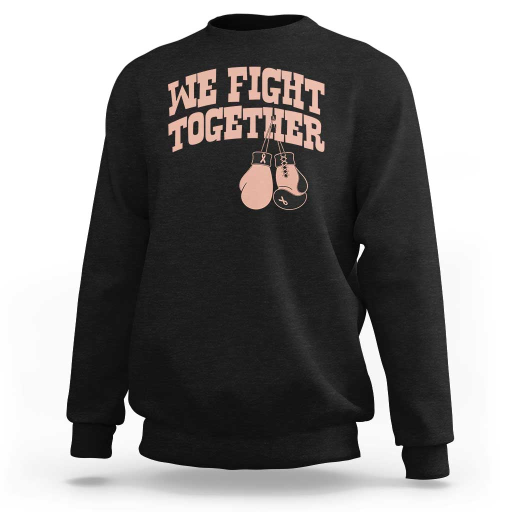 Endometrial Cancer Warrior Sweatshirt We Fight Together Boxing Gift