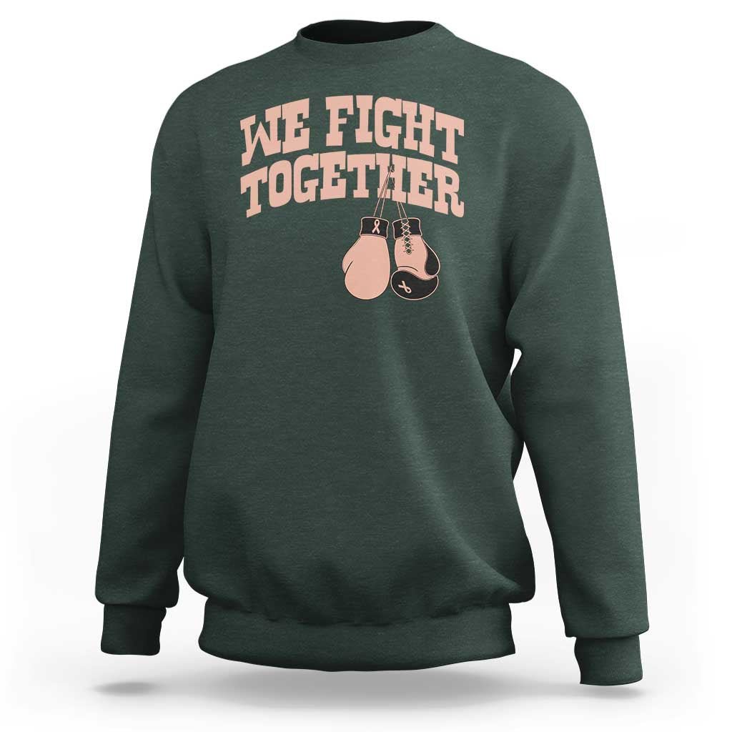 Endometrial Cancer Warrior Sweatshirt We Fight Together Boxing Gift
