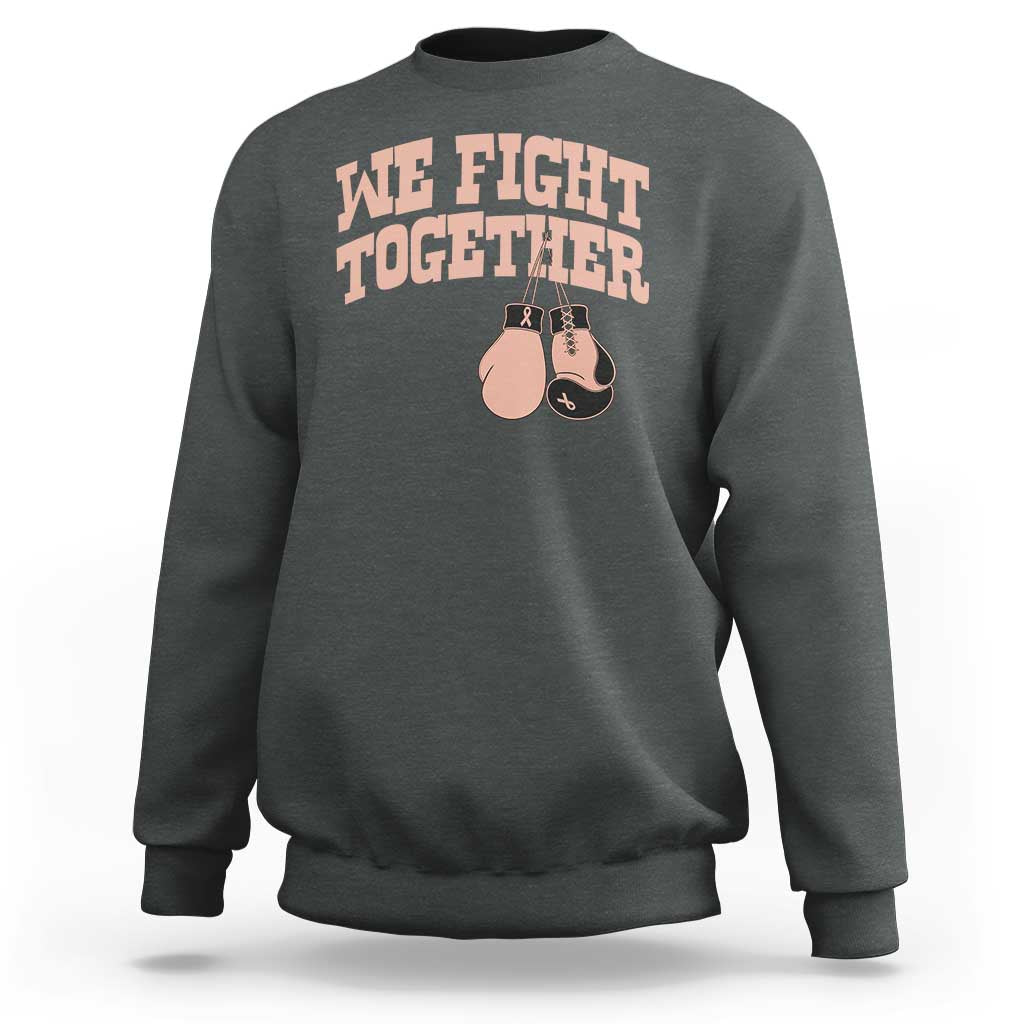 Endometrial Cancer Warrior Sweatshirt We Fight Together Boxing Gift