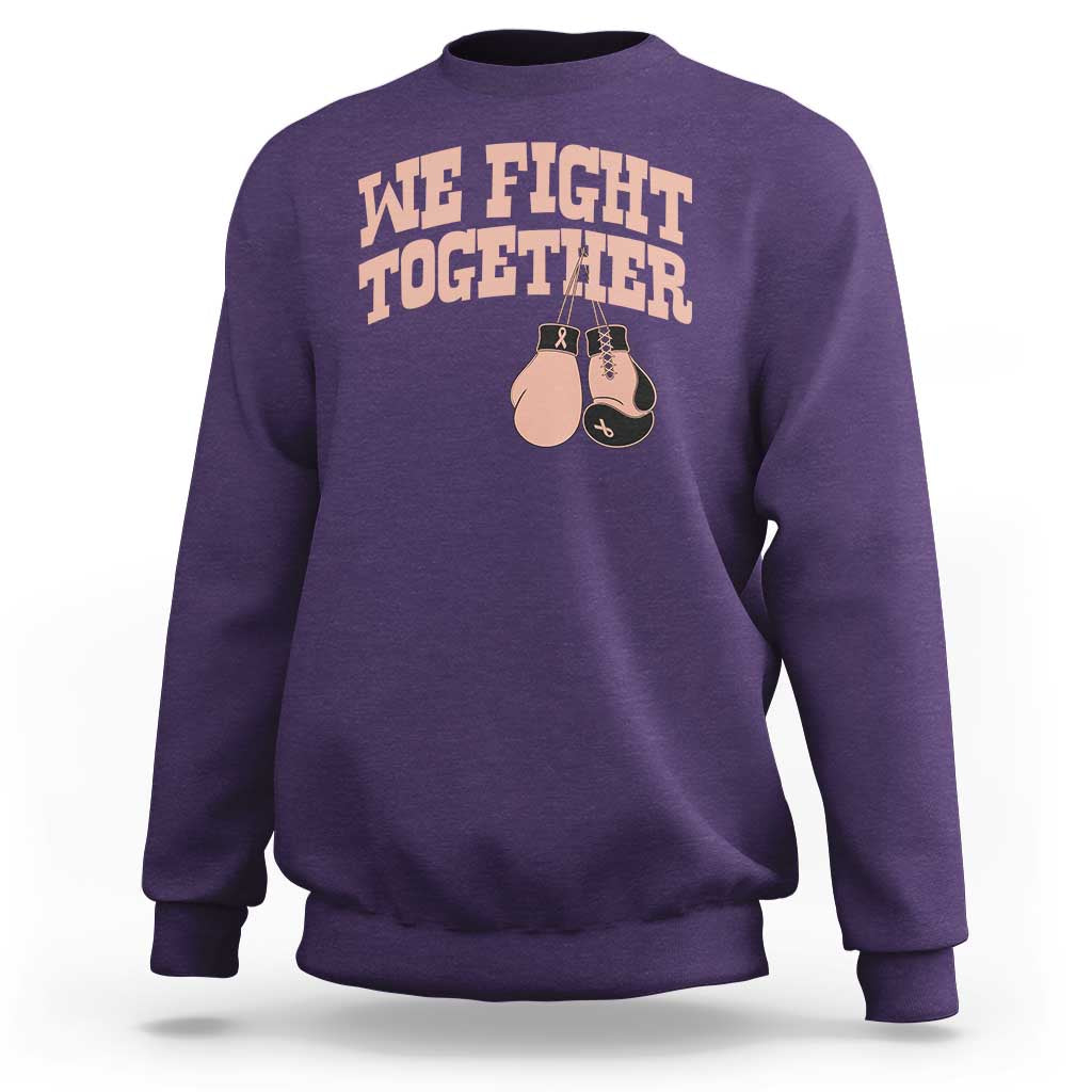 Endometrial Cancer Warrior Sweatshirt We Fight Together Boxing Gift