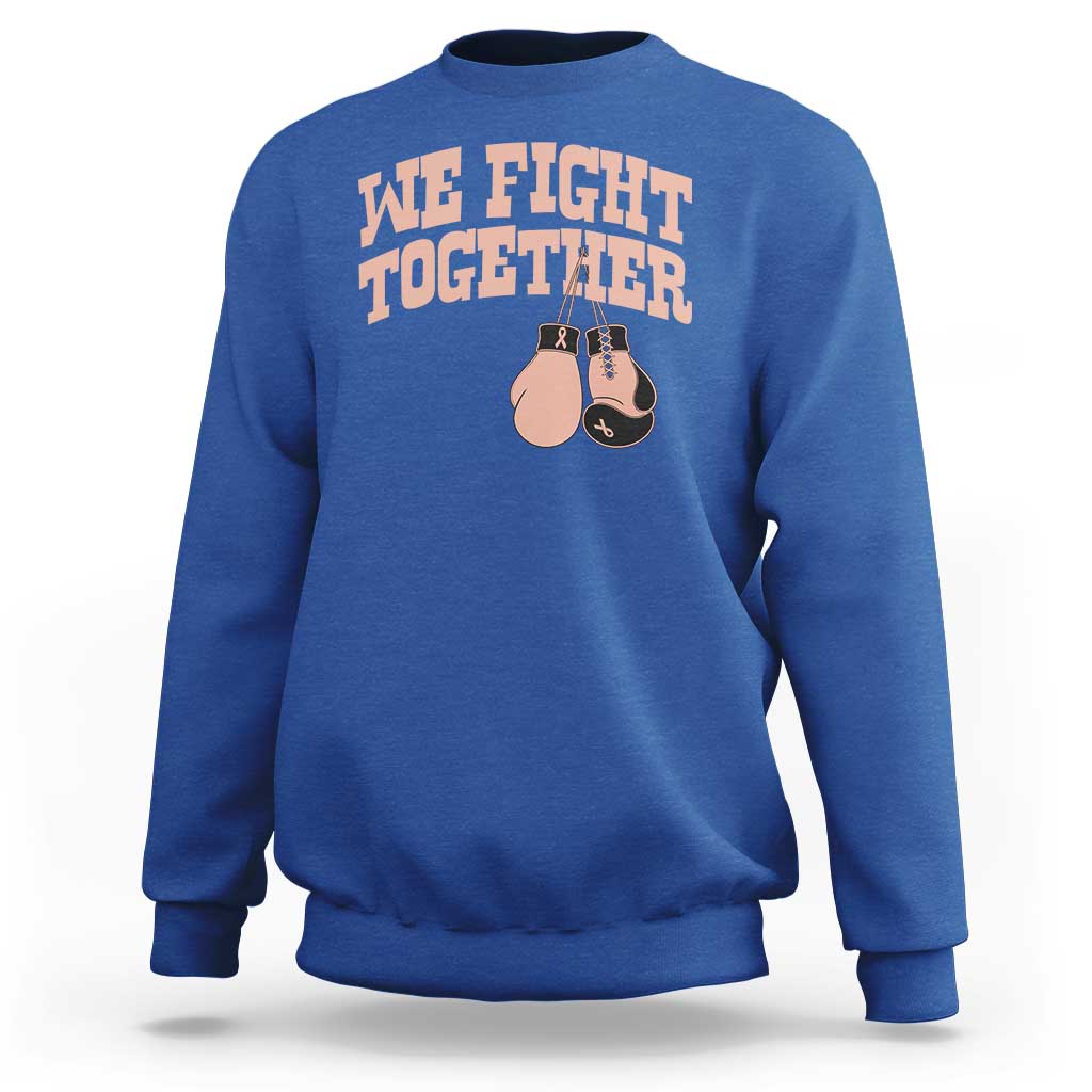Endometrial Cancer Warrior Sweatshirt We Fight Together Boxing Gift
