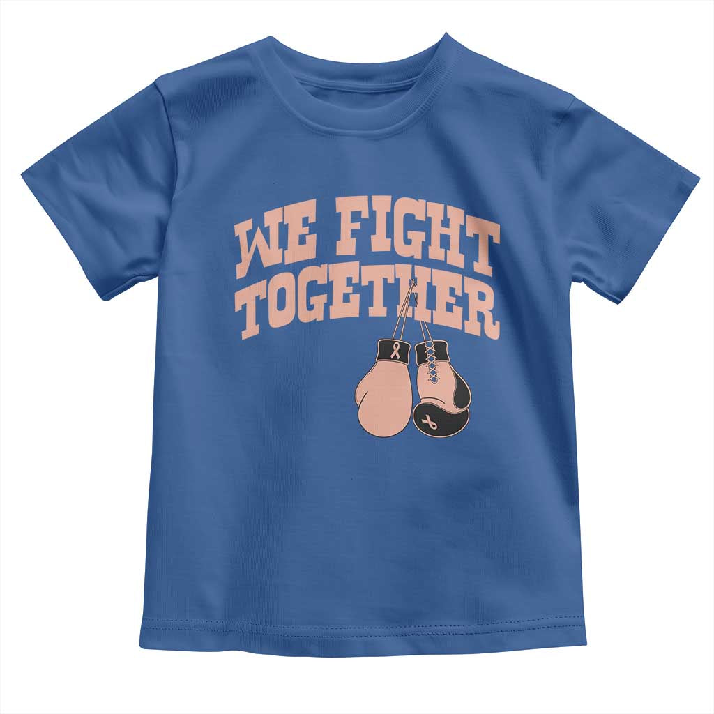 Endometrial Cancer Warrior Toddler T Shirt We Fight Together Boxing Gift