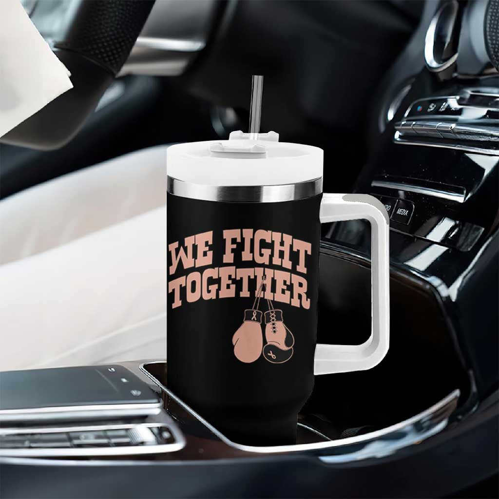 Endometrial Cancer Warrior Tumbler With Handle We Fight Together Boxing Gift