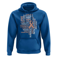 Endometrial Cancer Awareness Hoodie Warrior Survivor Peach Ribbon