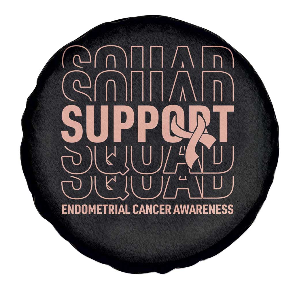 Endometrial Cancer Awareness Spare Tire Cover Support Squad Ribbon Warrior