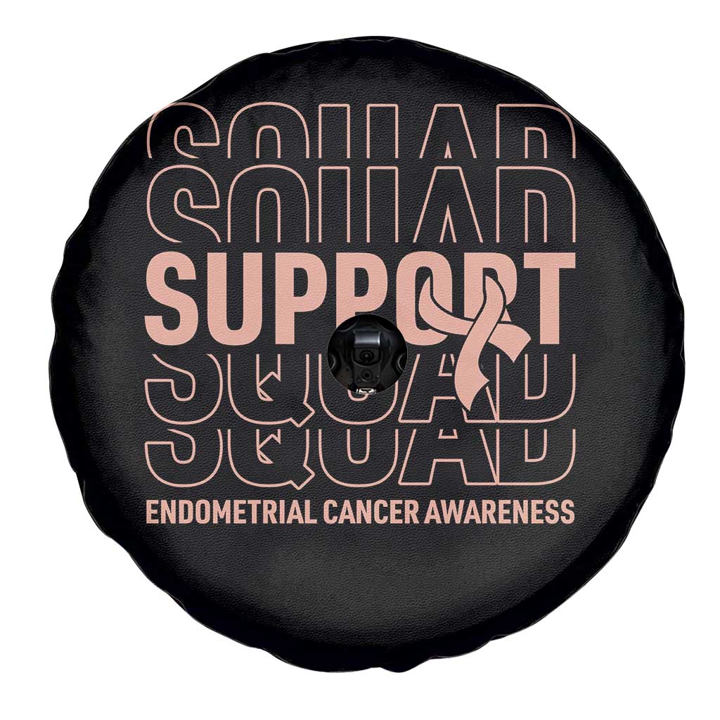 Endometrial Cancer Awareness Spare Tire Cover Support Squad Ribbon Warrior
