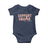 Endometrial Cancer Awareness Baby Onesie Support Squad Warrior Gift