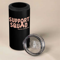 Endometrial Cancer Awareness 4 in 1 Can Cooler Tumbler Support Squad Warrior Gift