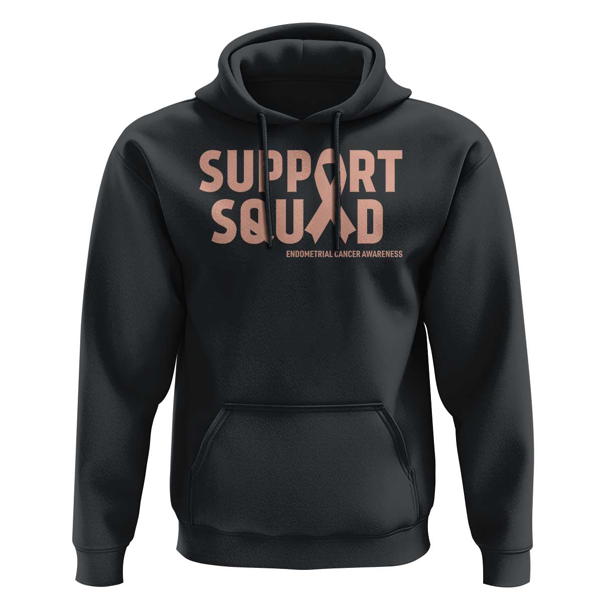 Endometrial Cancer Awareness Hoodie Support Squad Warrior Gift
