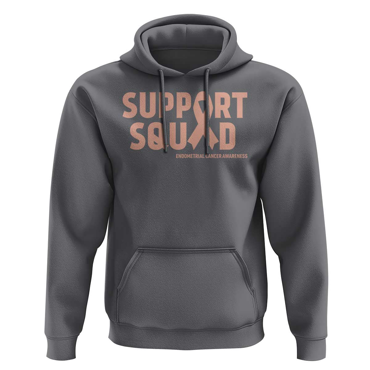 Endometrial Cancer Awareness Hoodie Support Squad Warrior Gift