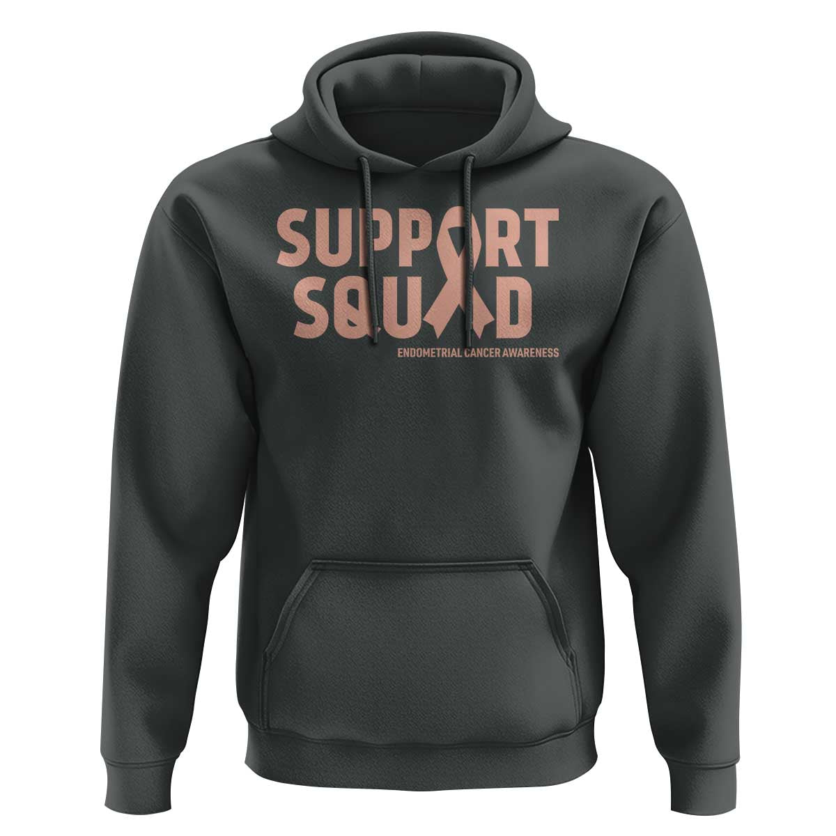 Endometrial Cancer Awareness Hoodie Support Squad Warrior Gift