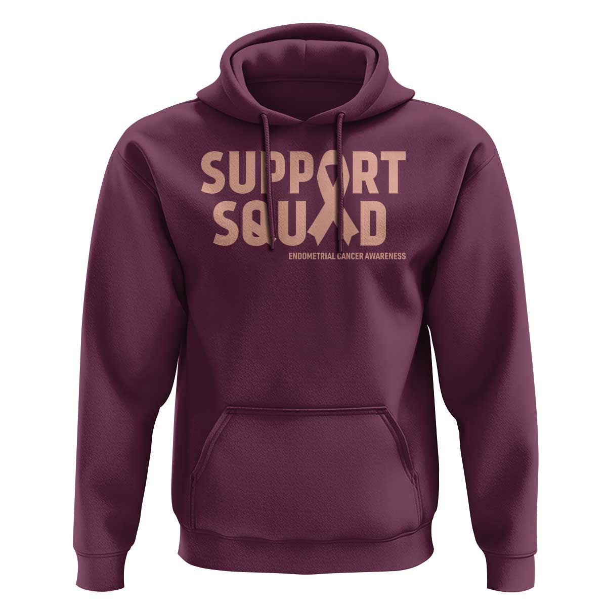 Endometrial Cancer Awareness Hoodie Support Squad Warrior Gift