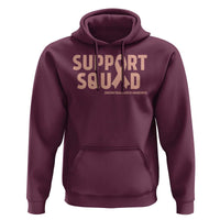 Endometrial Cancer Awareness Hoodie Support Squad Warrior Gift