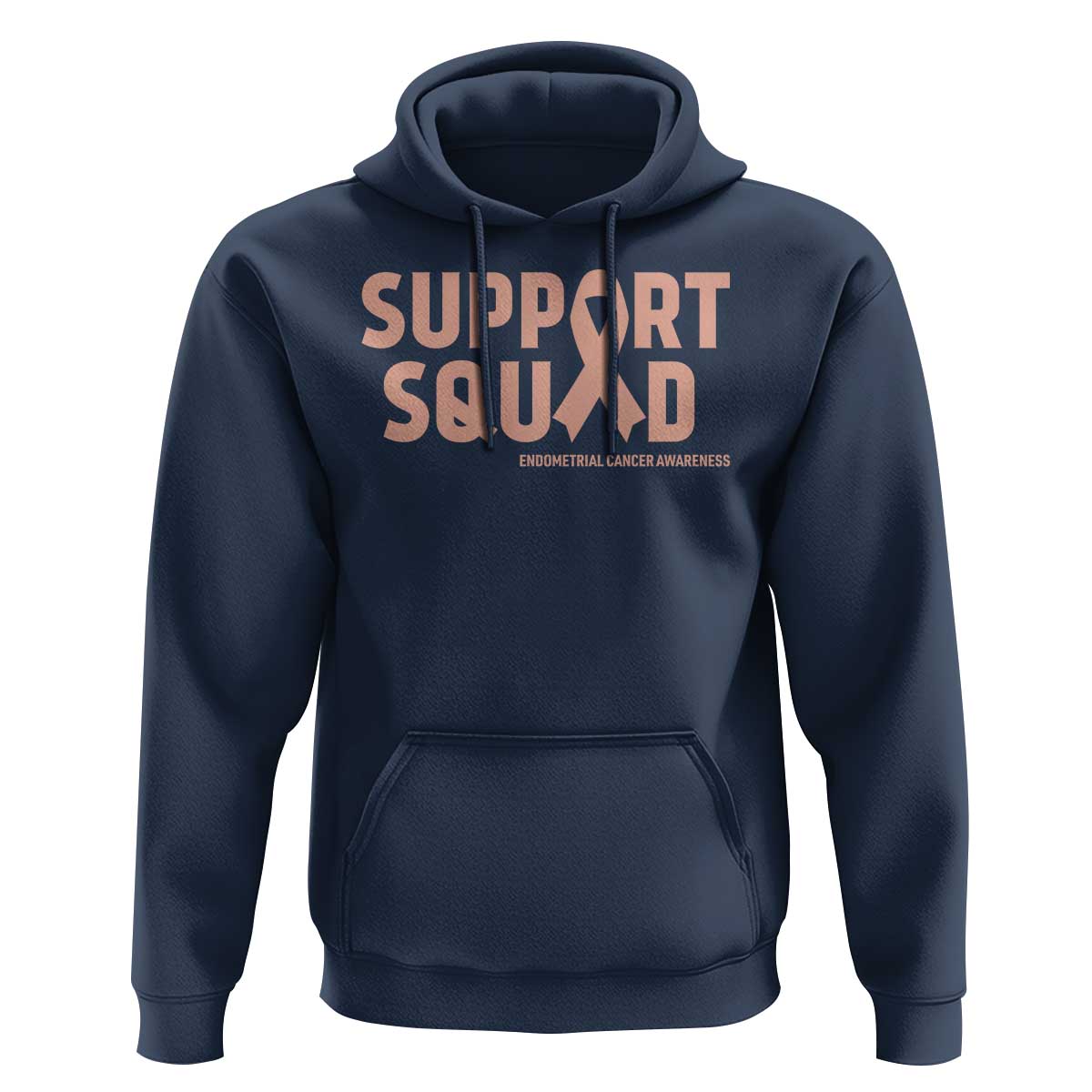 Endometrial Cancer Awareness Hoodie Support Squad Warrior Gift