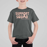 Endometrial Cancer Awareness T Shirt For Kid Support Squad Warrior Gift