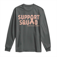 Endometrial Cancer Awareness Long Sleeve Shirt Support Squad Warrior Gift
