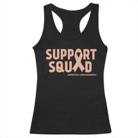 Endometrial Cancer Awareness Racerback Tank Top Support Squad Warrior Gift