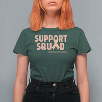 Endometrial Cancer Awareness T Shirt For Women Support Squad Warrior Gift