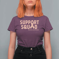 Endometrial Cancer Awareness T Shirt For Women Support Squad Warrior Gift