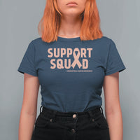 Endometrial Cancer Awareness T Shirt For Women Support Squad Warrior Gift