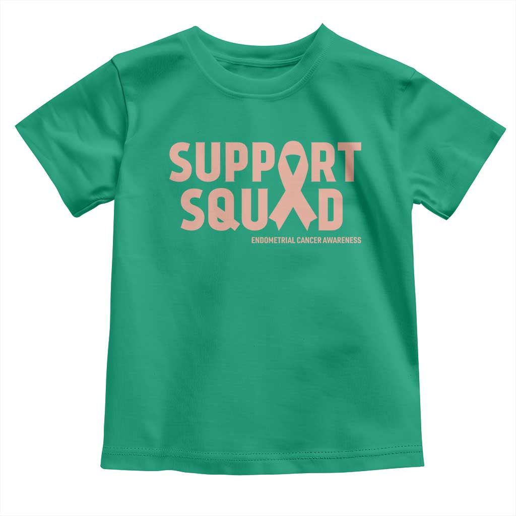 Endometrial Cancer Awareness Toddler T Shirt Support Squad Warrior Gift