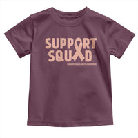 Endometrial Cancer Awareness Toddler T Shirt Support Squad Warrior Gift