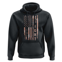 American Flag Endometrial Cancer Hoodie Fight Together Peach Ribbon Support Squad