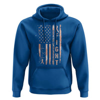 American Flag Endometrial Cancer Hoodie Fight Together Peach Ribbon Support Squad
