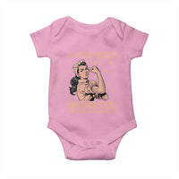Strong Girl Endometrial Cancer Baby Onesie Cancer Messed With The Wrong Girl