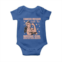 Strong Girl Endometrial Cancer Baby Onesie Cancer Messed With The Wrong Girl