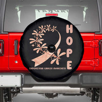 Peach Dragonfly Endometrial Cancer Spare Tire Cover Hope And Strength