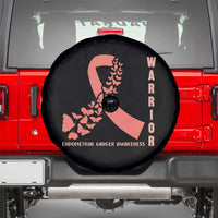 Endometrial Cancer Warrior Fighter Butterfly Spare Tire Cover Peach Ribbon Hope