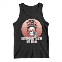Vintage Endometrial Cancer Not Today Tank Top Skeleton Warrior Fighter
