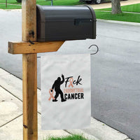 Funny Bigfoot Fuck Endometrial Cancer Awareness Gift Garden Flag