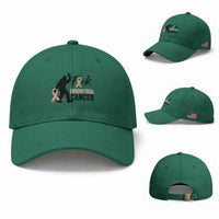 Funny Bigfoot Fuck Endometrial Cancer Awareness Gift Baseball Cap