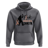 Funny Bigfoot Fuck Endometrial Cancer Awareness Gift Hoodie