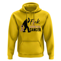 Funny Bigfoot Fuck Endometrial Cancer Awareness Gift Hoodie