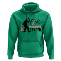 Funny Bigfoot Fuck Endometrial Cancer Awareness Gift Hoodie