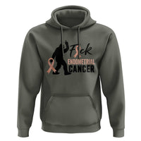 Funny Bigfoot Fuck Endometrial Cancer Awareness Gift Hoodie