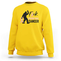 Funny Bigfoot Fuck Endometrial Cancer Awareness Gift Sweatshirt