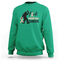 Funny Bigfoot Fuck Endometrial Cancer Awareness Gift Sweatshirt
