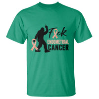 Funny Bigfoot Fuck Endometrial Cancer Awareness Gift T Shirt