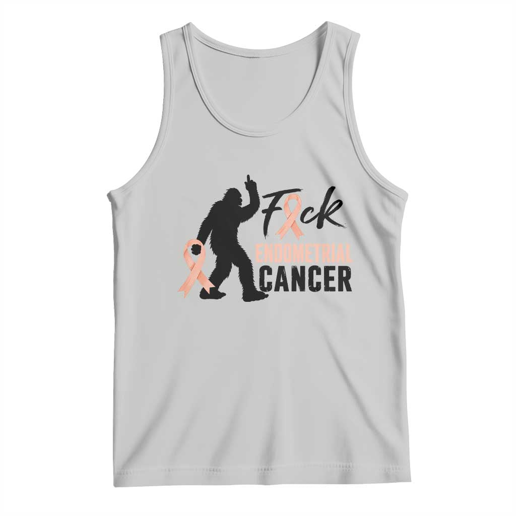 Funny Bigfoot Fuck Endometrial Cancer Awareness Gift Tank Top
