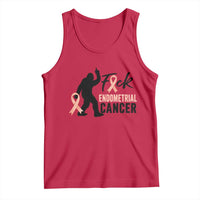Funny Bigfoot Fuck Endometrial Cancer Awareness Gift Tank Top
