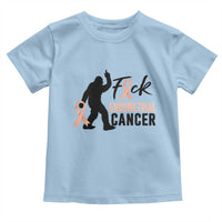 Funny Bigfoot Fuck Endometrial Cancer Awareness Gift Toddler T Shirt