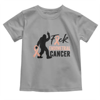Funny Bigfoot Fuck Endometrial Cancer Awareness Gift Toddler T Shirt