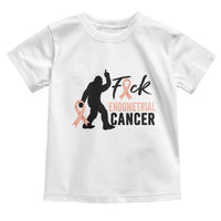 Funny Bigfoot Fuck Endometrial Cancer Awareness Gift Toddler T Shirt